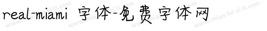 real-miami 字体字体转换